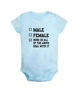 None Or All Of The Above Deal With It Funny Bodysuit Baby Romper Infant ... - $10.44