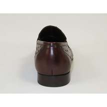 Men's GENIO Genuine Ostrich Embossed Leather Shoes Turkey 120332831 Cognac image 5