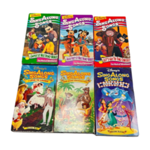 Disney Sing-a-long VHS Lot 6 Beach Circus Laugh More Vintage - $59.35