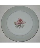 Vtg L&amp;M Halsey Fine China of Japan Damask Rose 10 1/4&quot; Dinner Plate Repl... - $25.77 CAD