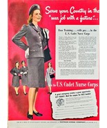 1944-WWII-Vintage Print Ad-US CADET NURSE CORPS-Eastman Kodak-New York-VTG - $14.25 CAD