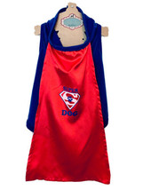 Pret &#39;A Paw By Jabara Red &amp; Blue Super Dog Caped Costume Size L 15-23lbs. - £14.10 GBP