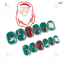 24PCS Kids Christmas Fake Nails Press On Model #1 - £4.63 GBP