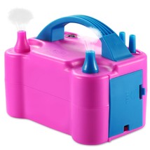 Portable Double Electric Balloon Air Pump Inflator 110V Blower Party Pin... - $43.69
