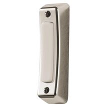 Globe Heath Zenith Satin Nickel Silver Metal Wired Pushbutton Doorbell - $9.95