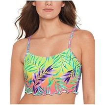 MSRP $20 Salt + Cove Swimwear Top Junior Tropical Punch Ruffle Size Medium - $9.90