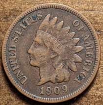 1909 Indian Head Cent Penny Very Good VG+ - €12,94 EUR