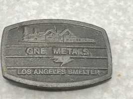 Vintage Rare GNB Metals Los Angeles Smelter Belt Buckle KG - $49.49