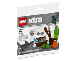 LEGO 40341 Xtra Sea Accessories New Polybag 24pc Ocean Fish Clam Parrot Chest - £7.97 GBP