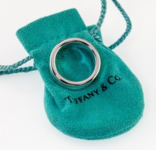 Tiffany &amp; Co. Sterling Silver 1837 Band Ring w/ Original Pouch Size 6 - £177.63 GBP