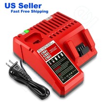 Lizone 18v/12v Charger for Milwaukee M12 M18 Lithium XC Battery Rapid Ch... - £40.12 GBP