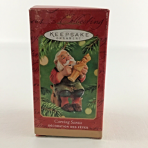 Hallmark Keepsake Christmas Tree Ornament Carving Santa Claus New Vintage 2001 - $18.76