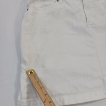 Croft & Barrow RN#73277 Women's White Cotton Mini Stretch Denim Skort Size 12 image 4