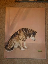 Vintage 1950s Print Husky Puppy Dog 8x10 - £18.46 GBP