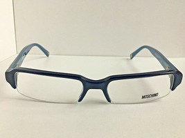 New Love Moschino Mo 01603 51mm Blue Semi-Rimless Eyeglasses Frame - £39.22 GBP