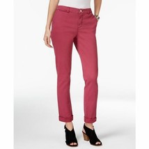 STYLE &amp; CO. Women’s Pale Raspberry Midrise Boyfriend Jeans NWT 12 - £9.57 GBP