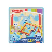 Melissa &amp; Doug Blue&#39;s Clues &amp; You! Wooden Cube Puzzle (16 Pieces) - $2.97