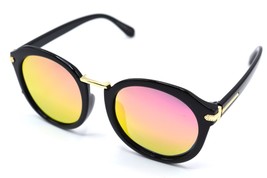 NEW ELDORADO GOLD/PINK MIRRORED SUNGLASSES FRAMES 55-21-136 BLACK #5 - £30.83 GBP