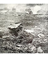 Pennsylvania Railroad Bridge Ruins 1889 Johnstown Flood Victorian Print ... - $35.07 CAD