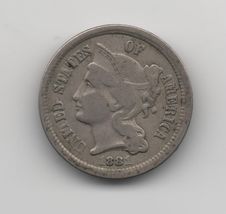 1881 Three Cent Nickel Very Fine.   20230077 - $34.99