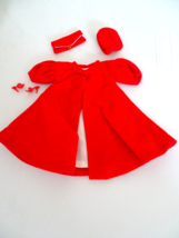 Vintage 1960&#39;s Tagged Barbie &quot;Red Flare&quot; Coat, Hat, Purse, Shoes - £39.01 GBP