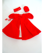 Vintage 1960's Tagged Barbie "Red Flare" Coat, Hat, Purse, Shoes - £38.82 GBP