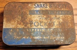 Vintage Original Rare Pocket Safety Snake Bite Kit A.E Halperin Metal Tin Can - £15.91 GBP