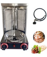 Gas Electric Broiler Shawarma Machine Kebab Gyro Grill Machine with 2 Bu... - $199.00