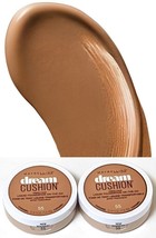 2 Pack Maybelline Dream Cushion Fresh Face Liquid Foundation #55 Caramel New - £5.37 GBP