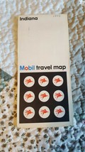 Vintage 1972 Mobile Travel Map - Indiana - £3.10 GBP