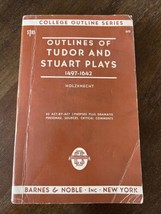 1947 Outlines Of Tudor And Stuart Plays College Outline Series Holzknecht - £14.93 GBP