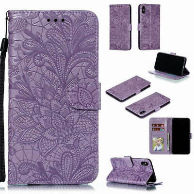 k76) Leather wallet FLIP MAGNETIC BACK cover Case For Apple iPhone model