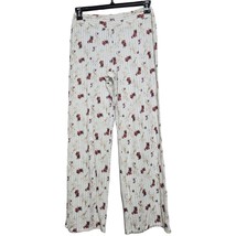 Soma Small Cool Nights Pajamas Pant&quot;Posh Party&quot; PJ Bottoms Wine Glass Pa... - £16.17 GBP