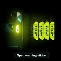4pcs Car Door Open Sticky Reflective Tape Light Tape Safety Tape NEW - $147.07 MXN