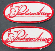 Lot of Two (2) Powhatan Arrow Norfolk &amp; Western Railway NW Patches 4.5&quot; ... - $9.49