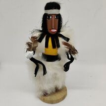 Native American Navajo Handmade Painted Wood 8&quot; Medicine Man - $33.92 CAD