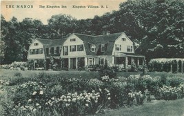 Albertype 1930s Kingston Village The Manor Inn Rhode Island roadside 4226 - $5.58
