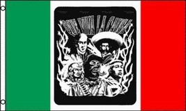 QUE VIVA LA CAUSA Flag 3x5 ft Mexico Mexican Heroes 100D - $17.99