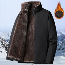 MANTLCONX Windbreaker Men&#39;s Winter Jacket Men Parka Coats Cotton Padded Thermal  - £64.86 GBP
