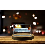LED Base included | 3D Engraved Crystal Bus Model - Unique Collectible - $36.23 CAD+