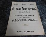 All in the April Evening No 2 in D Minor by Katharine Tynan Hinkson - $2.99