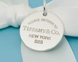 Return to Tiffany Round Tag Pendant or Charm in Sterling Silver - £151.07 GBP