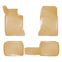 Vehicle Specific Rubber Beige Floor Mat for Mercedes W123 1976-1986 - $93.95