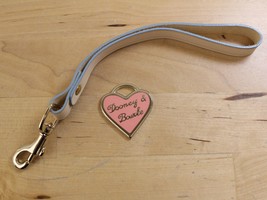 Dooney &amp; Bourke Replacement Pink Heart Charm &amp; Wristlet Strap Only Genuine - $23.03 CAD