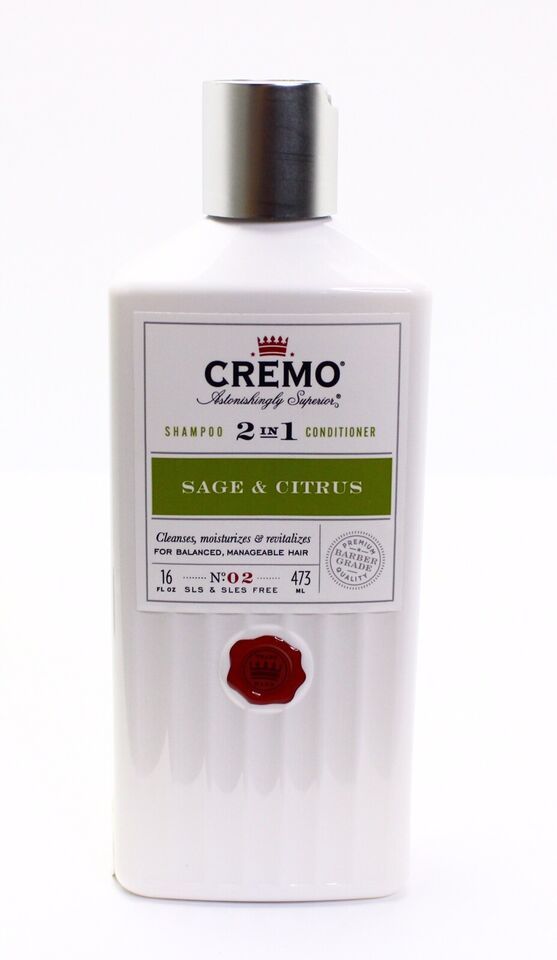CREMO 2 IN 1 SHAMPOO &amp; CONDITIONER SAGE &amp; CITRUS  16 fl oz - $11.89