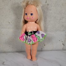 1988 Mattel Lil Little Miss Magic Rainbow Hair Doll w Hair Iron Skirt & Shoes - $18.42