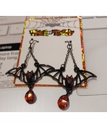 New Trick or Treat Fashion Black Bats Earrings New With Tags. - $11.45 CAD