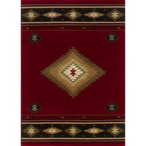 Oriental Weavers Hudson 087K1 8x11  Rectangle - Red/ Green-Polypropylene - £463.25 GBP
