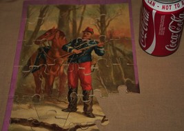 VINTAGE VICTORIAN PUZZLES JIGSAWS SOLDIERS HORSES 02 - $19.00