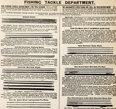 1900 Fishing Rods Tackle Dept Advertisement Victorian Sears Roebuck 5.25... - $371.80 MXN 1900 Fishing Rods Tackle Dept Advertisement Victorian Sears Roebuck 5.25... - $371.80 MXN